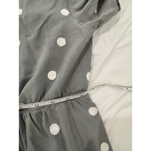 Bohme Wrap Midi Dress Women's Large Sage Green Pockets Boho Cottagecore Peasant - Picture 16 of 16